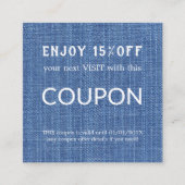 Luxus Silver Glitzer Salon Supplies Rabattkarte (Vorderseite)