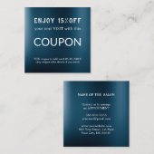 Luxus Silver Glitzer Salon Supplies Rabattkarte (Vorne/Hinten)