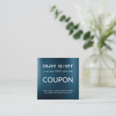 Luxus Silver Glitzer Salon Supplies Rabattkarte (Stehend Vorderseite)