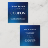 Luxus Silver Glitzer Salon Supplies Rabattkarte (Vorne/Hinten)