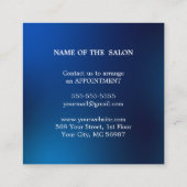 Luxus Silver Glitzer Salon Supplies Rabattkarte (Rückseite)