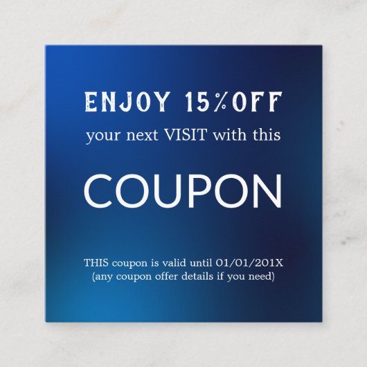 Luxus Silver Glitzer Salon Supplies Rabattkarte (Vorderseite)