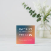 Luxus Silver Glitzer Salon Supplies Rabattkarte (Stehend Vorderseite)