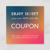 Luxus Silver Glitzer Salon Supplies Rabattkarte (Vorderseite)