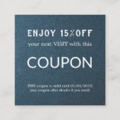 Luxus Silver Glitzer Salon Supplies Rabattkarte (Vorderseite)