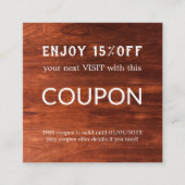 Luxus Silver Glitzer Salon Supplies Rabattkarte (Vorderseite)