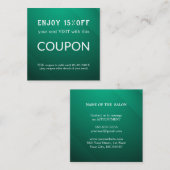 Luxus Silver Glitzer Salon Supplies Rabattkarte (Vorne/Hinten)