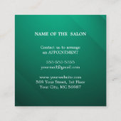 Luxus Silver Glitzer Salon Supplies Rabattkarte (Rückseite)