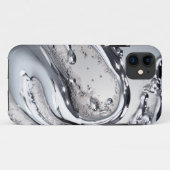 Luxus Silver Glitzer Water - Glitzer Case (Rückseite (Horizontal))