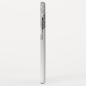 Luxus Silver Sparkle Glitzer Monogram Case-Mate iPhone Hülle (Hinten/Rechts)