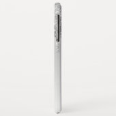 Luxus Silver Sparkle Glitzer Monogram Case-Mate iPhone Hülle (Hinten/Links)