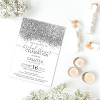 Luxus Silver White Glitzer Confetti Brautparty