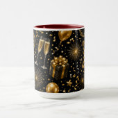 Luxus-Silvester-Feier-Muster Tasse (Zentrum)