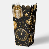 Luxus-Silvester-Feierpattern-Popcorn Geschenkschachtel (Rückseite)