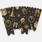 Luxus-Silvester-Feierpattern-Popcorn Geschenkschachtel (Ungeklappt)