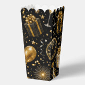 Luxus-Silvester-Feierpattern-Popcorn Geschenkschachtel (Vorderseite)