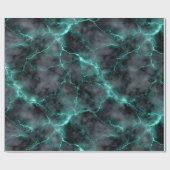 Luxus Smaragdgrüner Marmor Glanz Abstractes Muster Geschenkpapier (Flach)