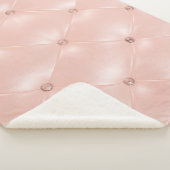 Luxus-Sofa: Alte Rose Textur Sherpadecke (3/4)
