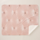 Luxus-Sofa: Alte Rose Textur Sherpadecke (Vorderseite (Horizontal))