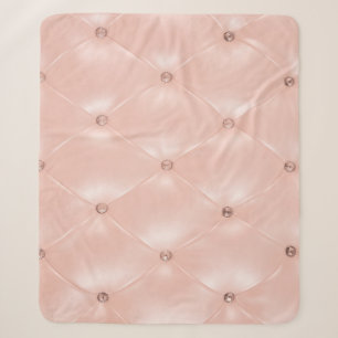 Luxus-Sofa: Alte Rosen-Textur Sherpadecke