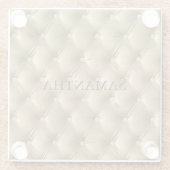 Luxus Soft Gold Imitate Velvet Glasuntersetzer (Rückseite)