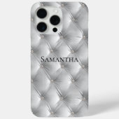 Luxus Soft Grau Imitate Velvet Case-Mate iPhone Hülle (Rückseite)