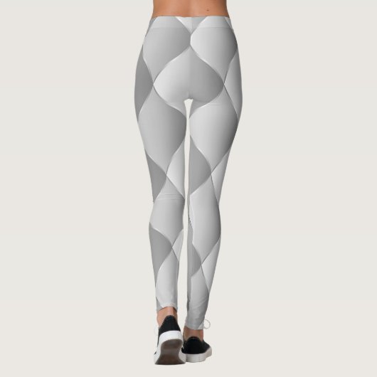 Luxus Soft Silver Leggings (Rückseite)