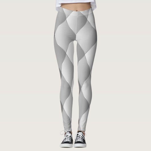 Luxus Soft Silver Leggings (Vorderseite)