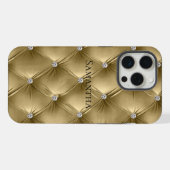 Luxus Soft Warm Gold Imitate Velvet iPhone Hülle (Rückseite (Horizontal))