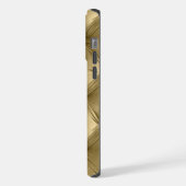 Luxus Soft Warm Gold Imitate Velvet iPhone Hülle (Linke Seite)