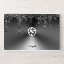 Luxus Sparkle Black Dripping Glitzer Personalisier