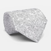 Luxus-Sparkle-Licht-Silber-Glitter Krawatte (Gerollt)