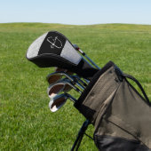 Luxus Sparkle Silver Glitzer Name Golf Headcover (In SItu)