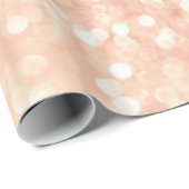 Luxus Sparkling Pink Ombre Glitzer Gradient Geschenkpapier (Rolleneckpunkt)