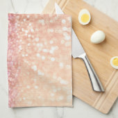 Luxus Sparkling Pink Ombre Glitzer Gradient Handtuch (Viertel Falte)