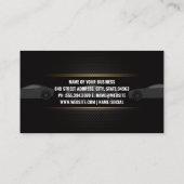 Luxus-Sportwagen | Kohlenstofffaser Visitenkarte (Rückseite)