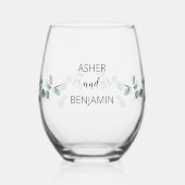 Luxus Spring Wildblume Vogel Rose Garten Nahtlos Weinglas Ohne Stiel (Links)