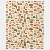 Luxus-Staubgrün-Senf-Boho-Decke-Design Fleecedecke (Vorderseite)