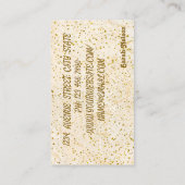 Luxus Sweet Yellow Visitenkarte (Rückseite)