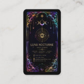 Luxus-Tarotkartenleser-Geschäftskarte mit QR-Code Visitenkarte (Vorderseite)