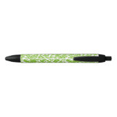 Luxus-Tasche 'Lime Green Botanical' Kugelschreiber (Rückseite)