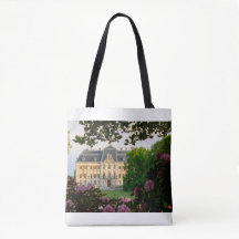 Luxus-Tasche mit floralem Muster im Stil eines fra