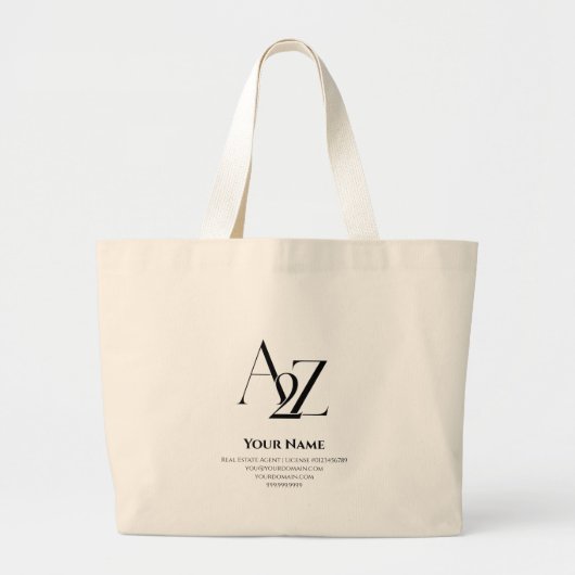 Luxus-Tasche mit individuellem Logo Jumbo Stoffbeutel (Vorne)