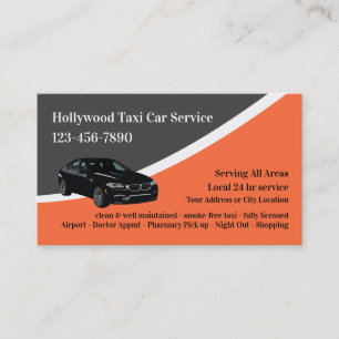 Luxus-Taxi-Autovermietungs-Geschäftskarten Visitenkarte
