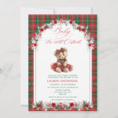 Luxus Teddy Bear Weihnachtsdusche Einladung (Vorderseite)
