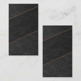 Luxus-Termin-Karte – Schwarz & Gold Terminkarte