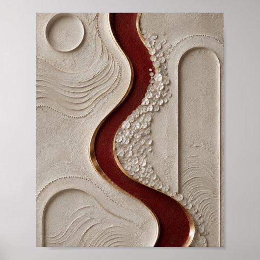 Luxus-Textur-Abstrakt-Wandkunst Poster (Vorne)