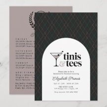 Luxus-Tinis und Golfabschied Wochenende
