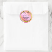 Luxus-Tintenpatronen-Etiketten Runder Aufkleber (Tasche)