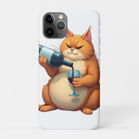 Luxus-Tipsy-Cat-Moderne-Kunst-Illustration Case-Mate iPhone Hülle (Rückseite)